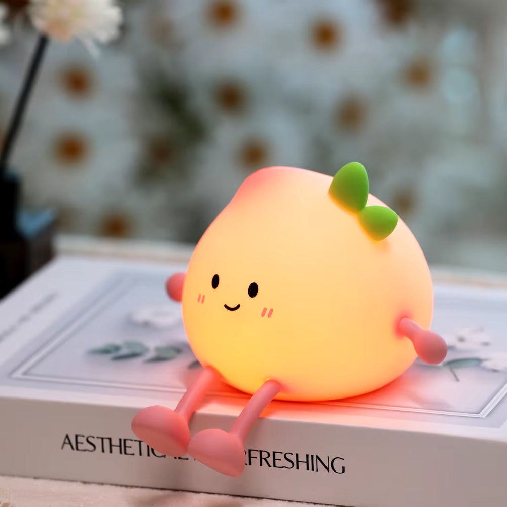 Mushroom LED Silicone Night Light Soft Sleeping Nursery Night Light Dimmable Timer Rechargeable Lamp Room Decor Baby Bedside Lam